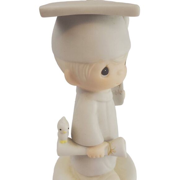 1980 Precious Moments "The Lord Bless You And Keep You" Boy Graduate #E-4720 - Picture 3 of 5